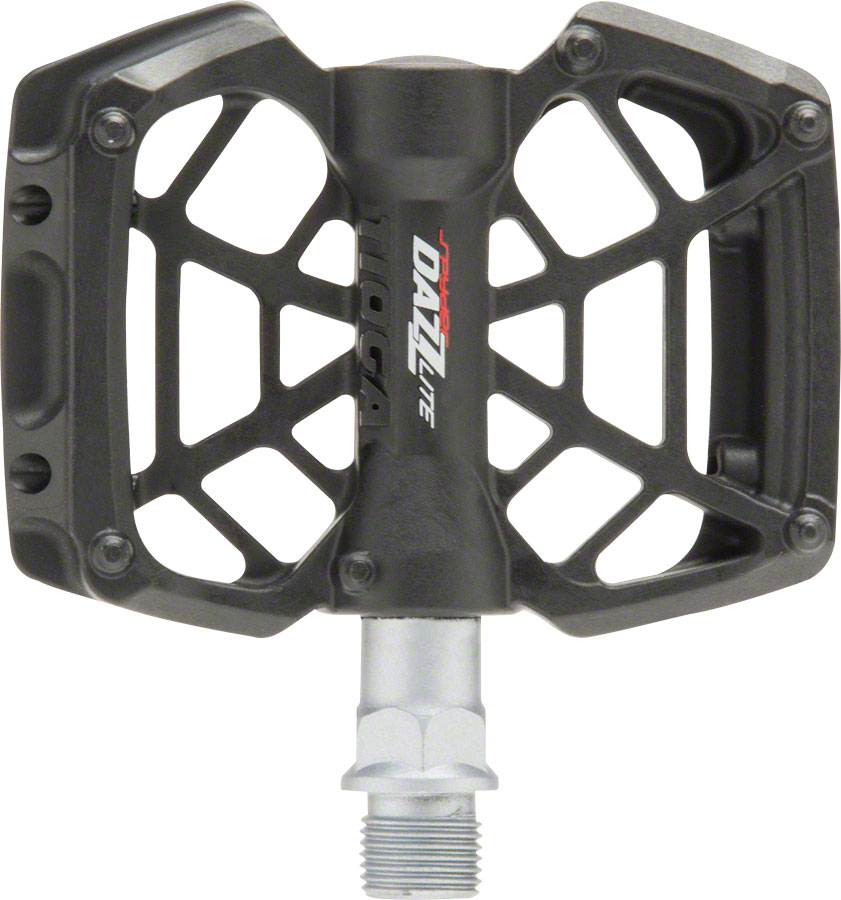 Tioga DAZZ Lite Pedals - Platform, Plastic, 9/16", Black 