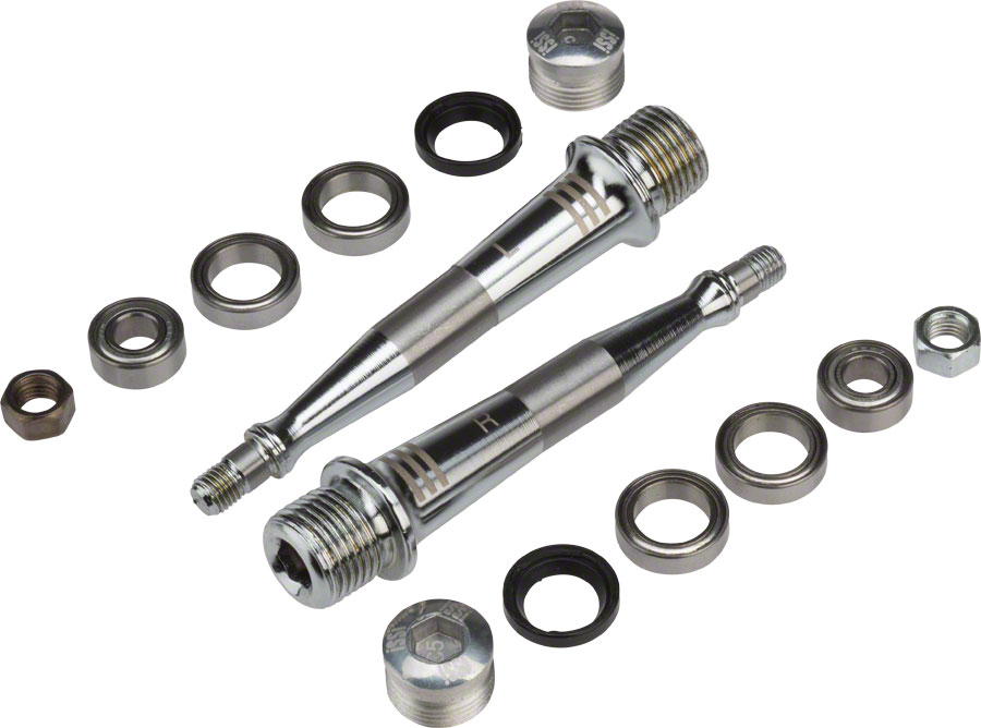 iSSi Triple Bearing Spindle Rebuild Kit: Standard Length (52.5mm), Silver (40%Off)