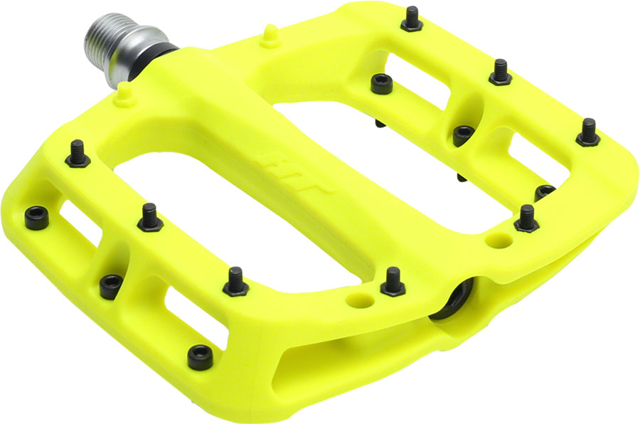 neon yellow bike pedals