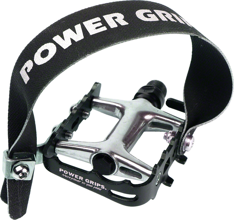 Power Grips High Performance Pedal Kit - Aluminum, 9/16", Black