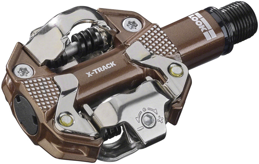LOOK X-Track Pedals - Dual Sided Clipless, Aluminum, 9/16", Gravel Edition 