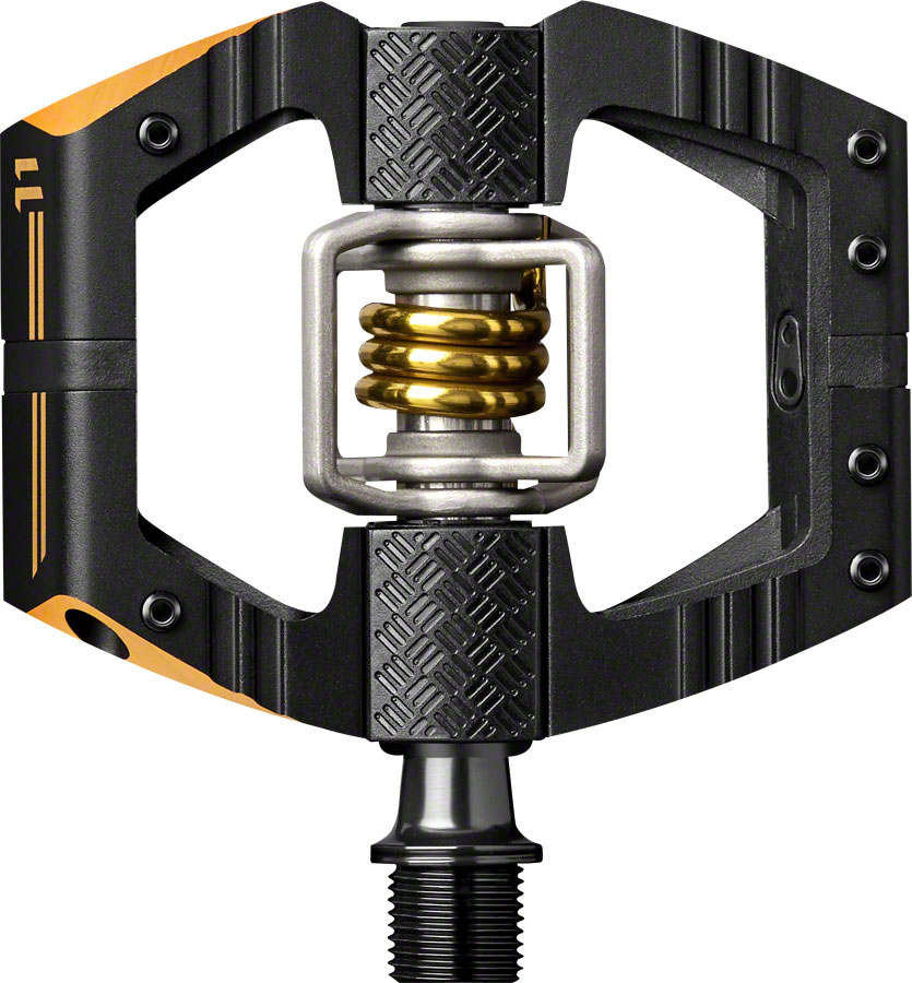 Crank Brothers Mallet Enduro 11 Pedals - Dual Sided Clipless, Aluminum, 9/16", Black/Gold