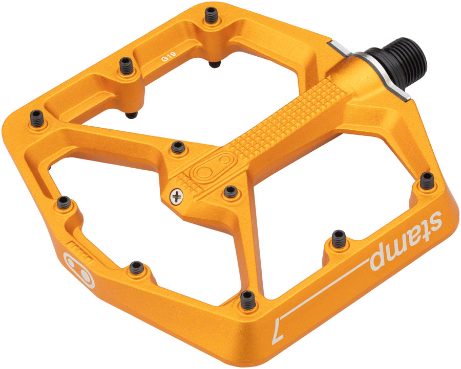 Crankbrothers Stamp 7 Pedals - Platform, Aluminum, 9/16", Orange, Large