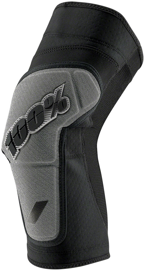 100% Ridecamp Knee Guards - Black/Gray, Medium 