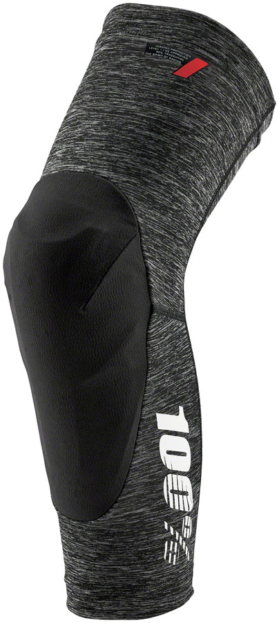 100% Teratec Knee Guards - Gray/Black, Large 