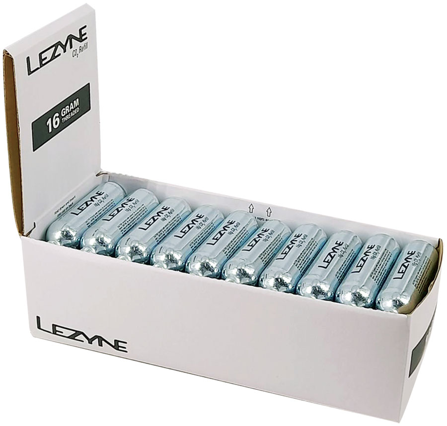 Lezyne 16g CO2 Cartridge, Display Box of 30