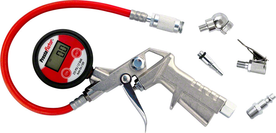 Prestacycle Prestaflator Pro Digital Presta/Schrader Bicycle Inflation Tool