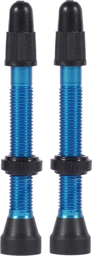 WTB Aluminum TCS Tubeless Valves: 34mm, Blue, Pair 