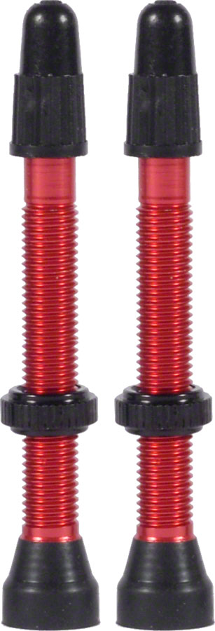 WTB Aluminum TCS Tubeless Valves: 46mm, Red, Pair






