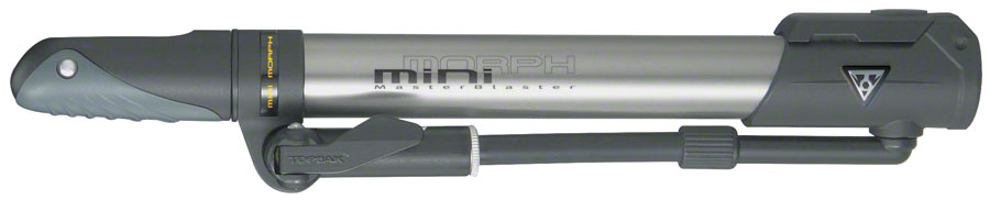 Topeak Mini Morph Mini Pump - 160psi, Silver/Black