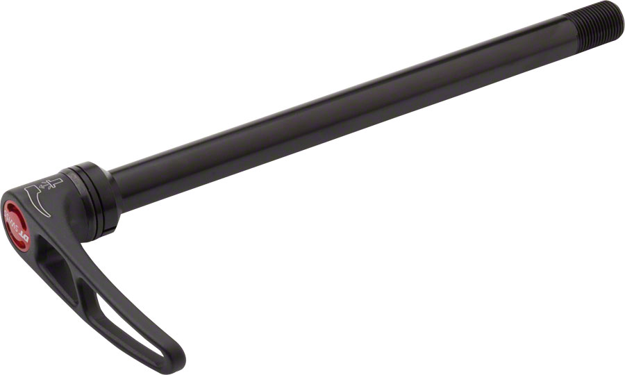 DT Swiss RWS MTB Rear Thru Axle - 12 x 142mm, Overall Length 167.7mm, M12 x 1.0mm Thread Pitch, Flat Washer, Plug-in Lever 