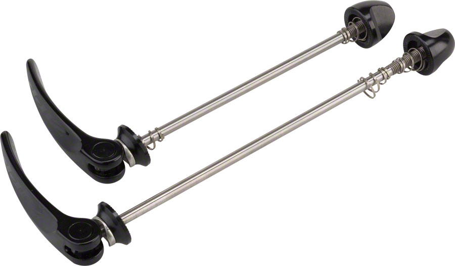 Zipp Tangente Quick Release Skewer Set - 100mm/130mm, Titanium, Black With Black Logo