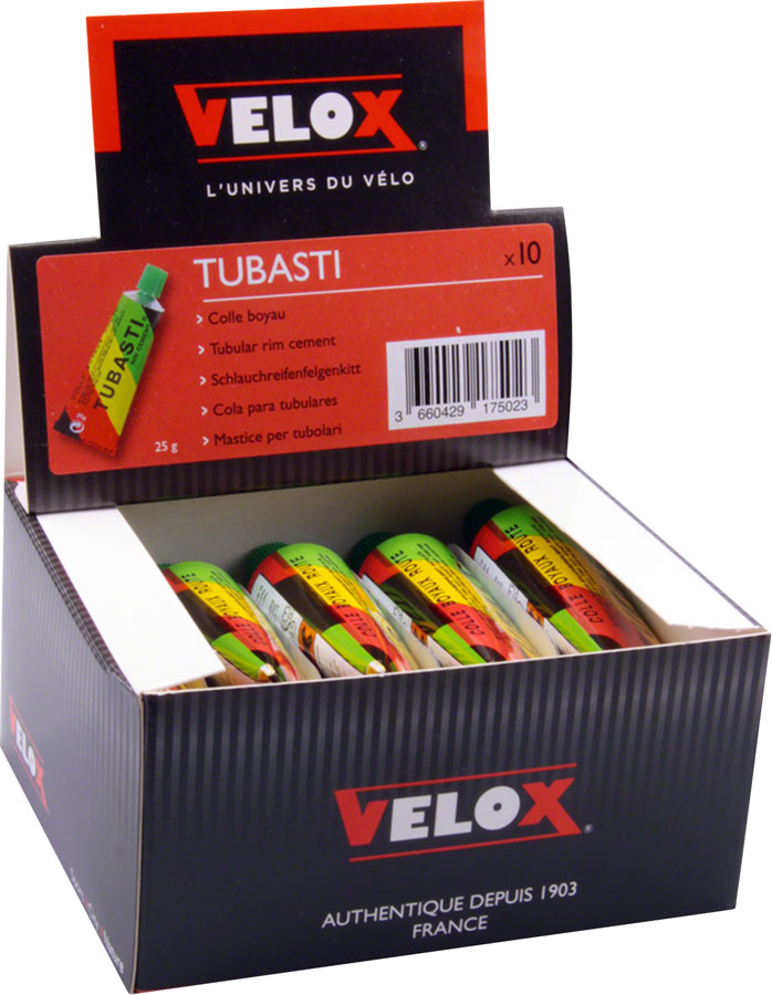 Tubasti Extra Tubular Rim Cement: 25g Tube, Box of 10