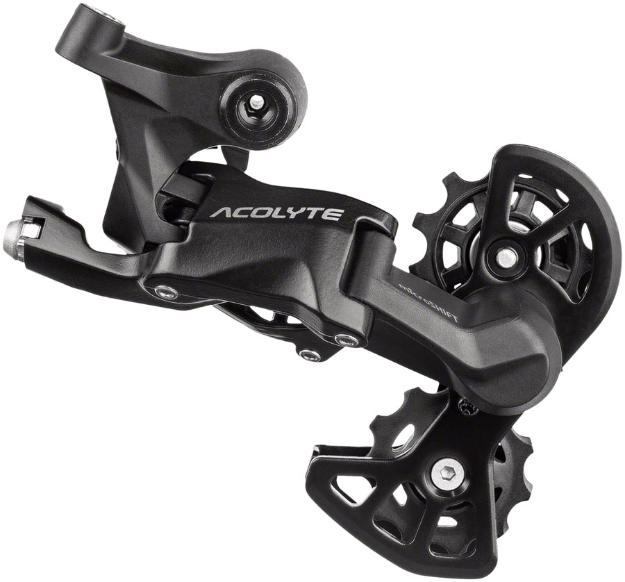 microSHIFT Acolyte Super Short Rear Derailleur - 8 Speed, Super Short Cage, Black 