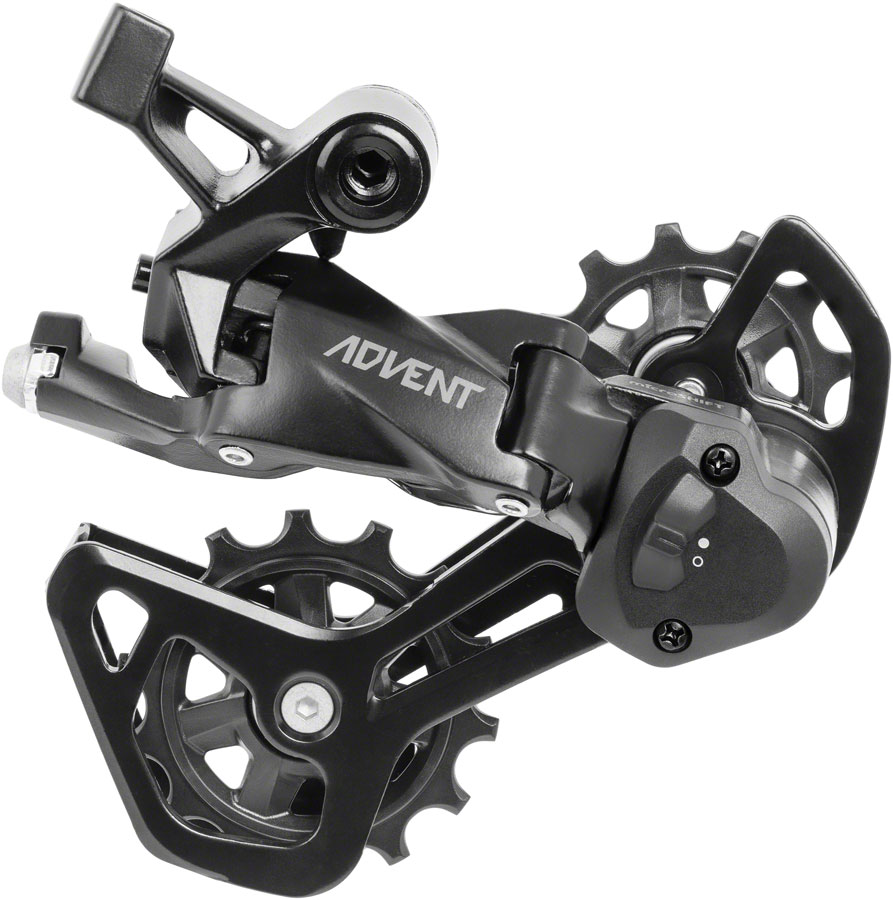 microSHIFT ADVENT RD-M6195M-B Rear Derailleur - 9 Speed, Medium Cage, Black, With Clutch