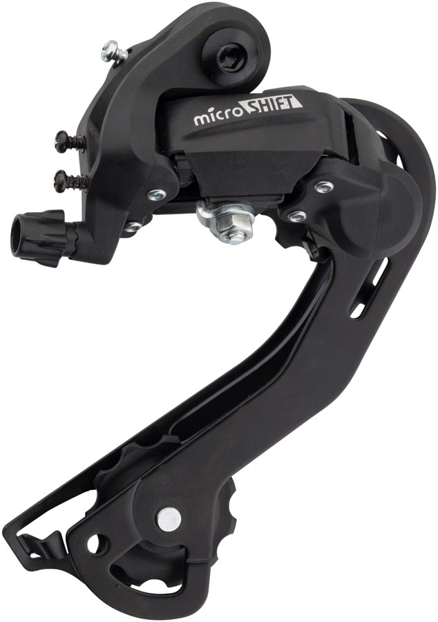 microSHIFT M21 Rear Derailleur - 6,7 Speed, Long Cage, Black 
