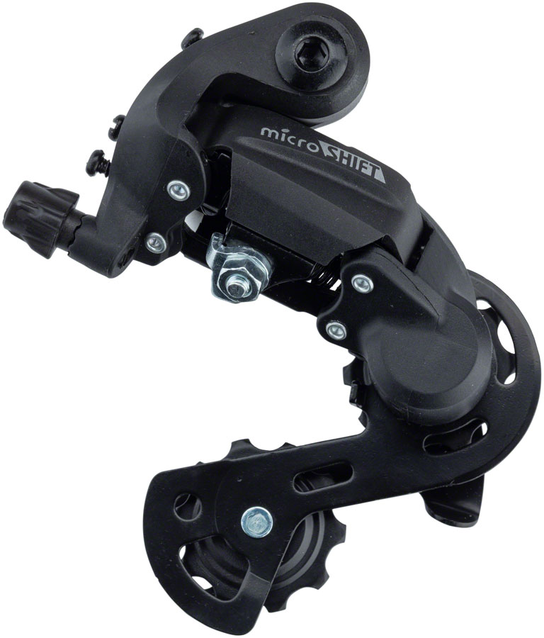 microSHIFT M21 Rear Derailleur - 6,7 Speed, Super Short Cage, Black 