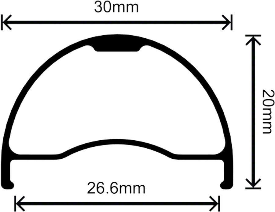 Velocity Blunt SS Rim 29", Disc, Black, 28H