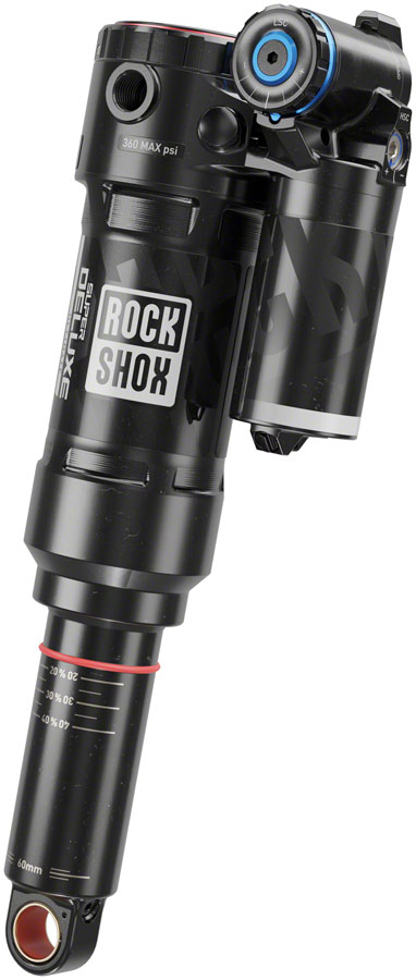 RockShox Super Deluxe Ultimate RC2T Rear Shock - 205 x 62.5 mm, Linear Air, 0 Neg/2 Pos Token, Reb 55/Comp 30, L/O4, Standard Trunnion, C2