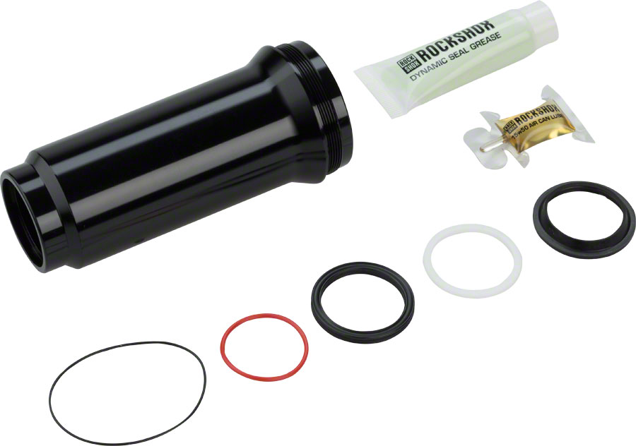 RockShox Rear Shock Air Can Assembly - Solo Air, 205/230 x 57.5-65, Deluxe/Super Deluxe A1-B2 (2017+), Black (40%Off)