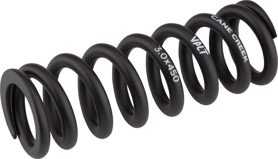 Cane Creek VALT Lightweight Steel Spring for Coil Shock, 3.00"/76mm x 450lbs, Black 






