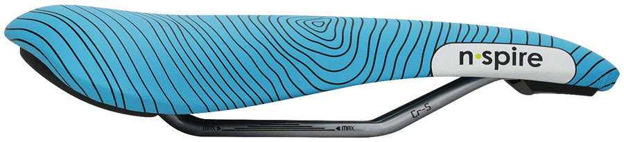 Smanie N.Spire Saddle - Chromoly, Microfiber Blue, 136 