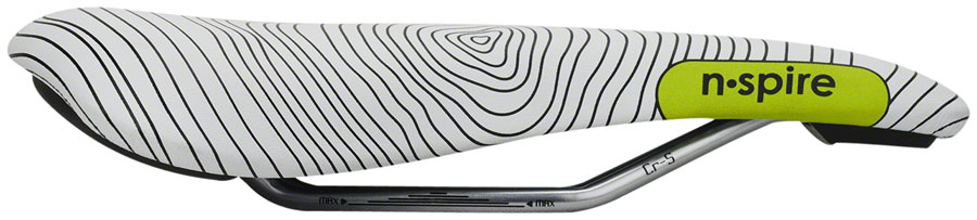 Smanie N.Spire Saddle - Chromoly, Microfiber White, 156 