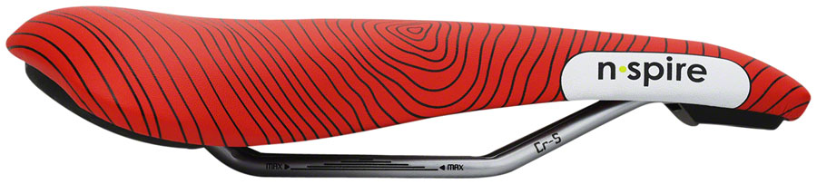 Smanie N.Spire Saddle - Chromoly, Microfiber Red, 156 