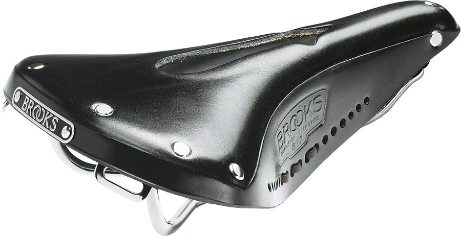 Brooks B17 Carved Saddle - Steel, Black, Men's






