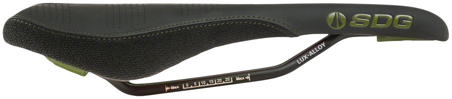 SDG Radar Saddle - Lux-Alloy, Black/Olive Green 