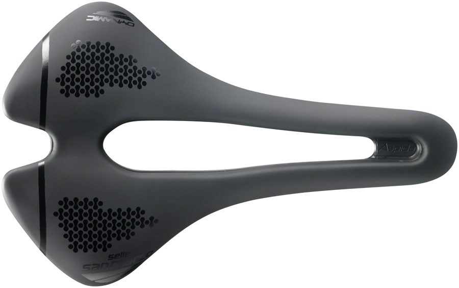Selle San Marco Aspide Short Open-Fit Dynamic Saddle - Manganese, Black, Men's, Wide 