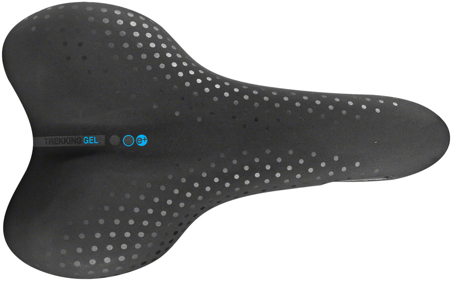 Selle San Marco Trekking Gel Saddle - Steel, Black, Men's, Small, Gel 