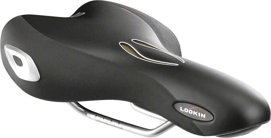 Selle Royal Lookin Saddle - Steel, Black, Athletic






