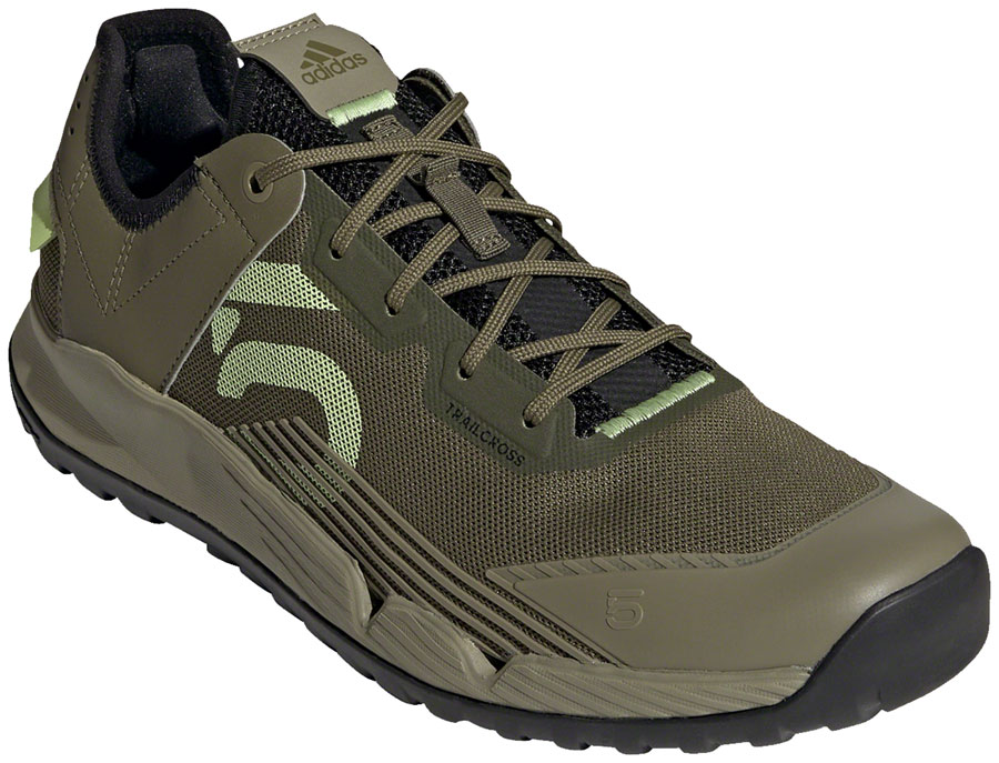 Five Ten Trailcross LT Flat Shoes - Men's, Focus Olive/Pulse Lime/Orbit Green, 6 