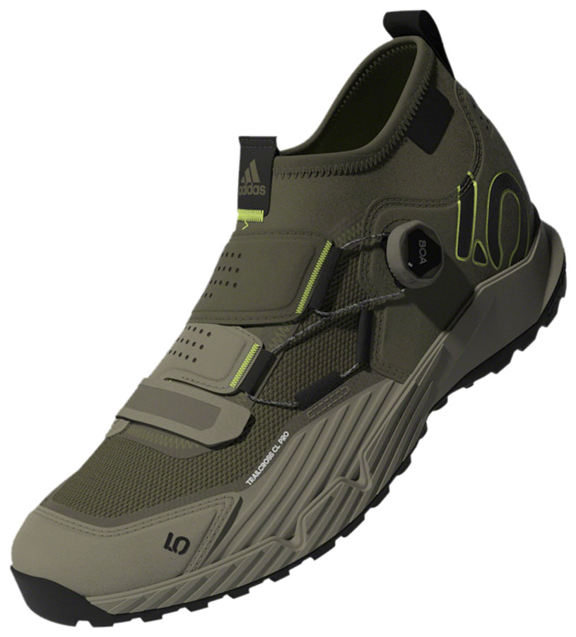 Five Ten Trailcross Pro Mountain Clipless Shoes - Men's, Green/Black/Green, 11 