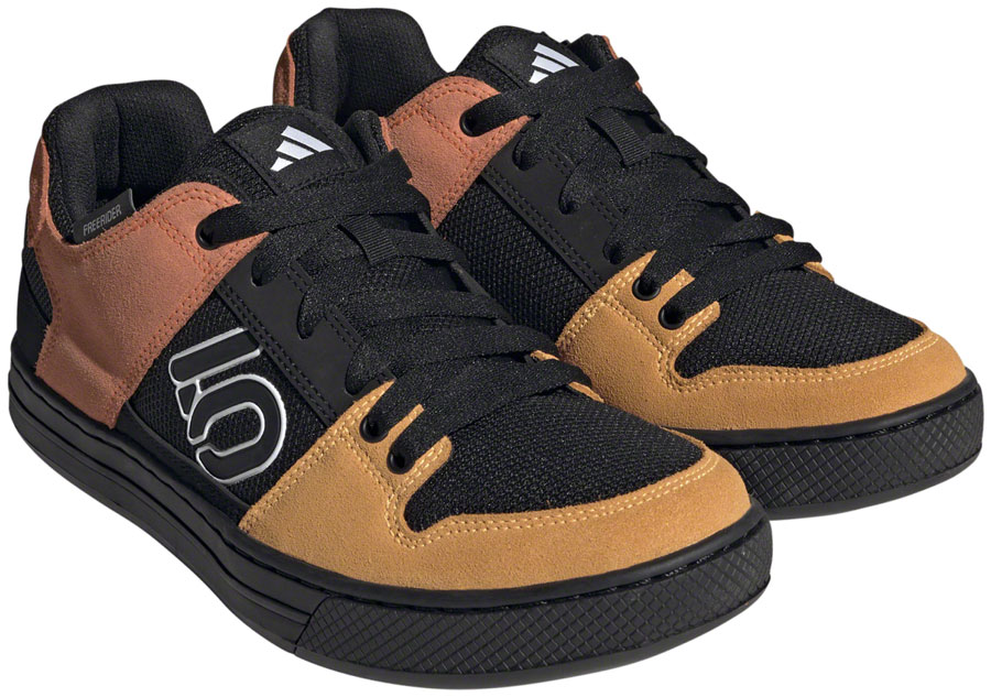 Five Ten Freerider Flat Shoes - Men's, Core Black/Ftwr White/Impact Orange, 8 