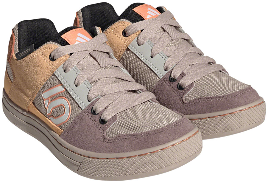 Five Ten Freerider Flat Shoes - Women's, Wonder Taupe/Ftwr White/Acid Orange, 8.5 