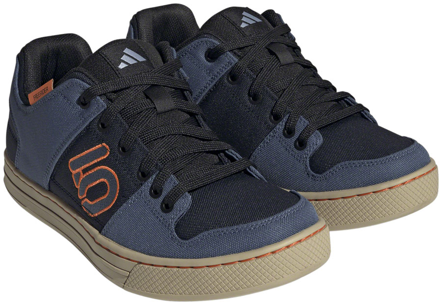 Five Ten Freerider Canvas Flat Shoes - Men's, Core Legend Ink/Wonder Steel/Impact Orange, 11.5 