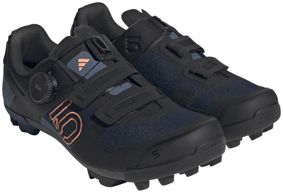 Five Ten Kestrel BOA Mountain Clipless Shoes - Women's, Legend Ink/Core Black/Coral Fusion, 10.5 