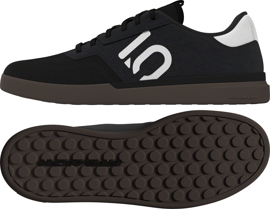 Five Ten Sleuth Canvas Flat Shoes - Men's, Core Black/Core Black/FTWR White, 10.5