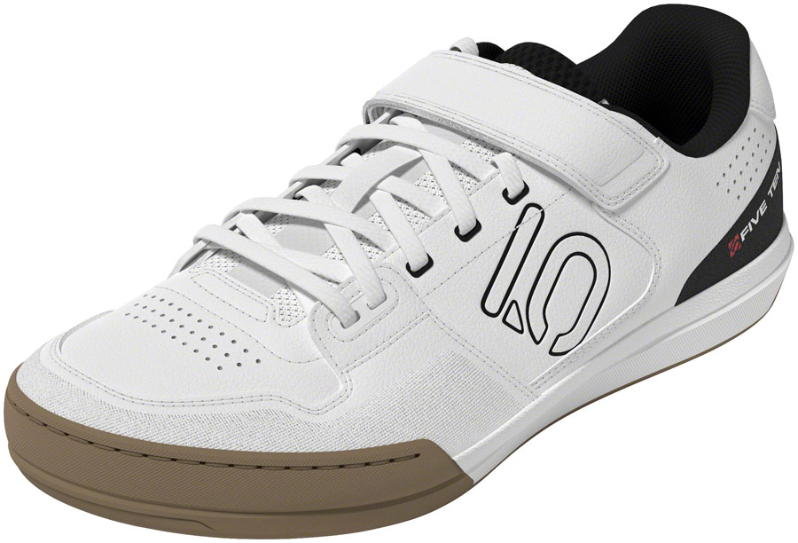 Five Ten Hellcat Mountain Clipless Shoes - Men's, FTWR White/Core Black/Red, 12