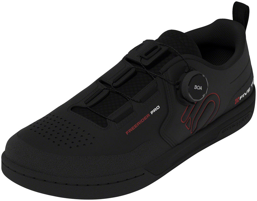 Five Ten Freerider Pro BOA Flat Shoes - Men's, Core Black/Red/FTWR White, 11.5