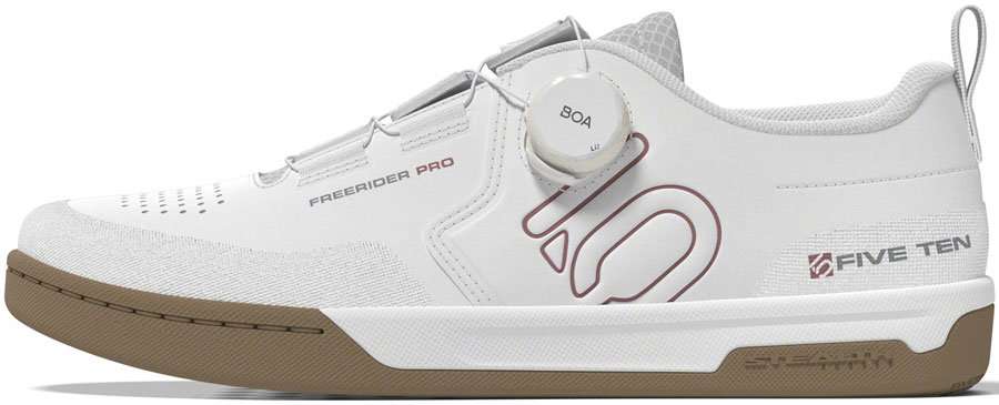 Five Ten Freerider Pro BOA Flat Shoes - Women's, FTWR White/Warm Clay/Gray Three, 7.5