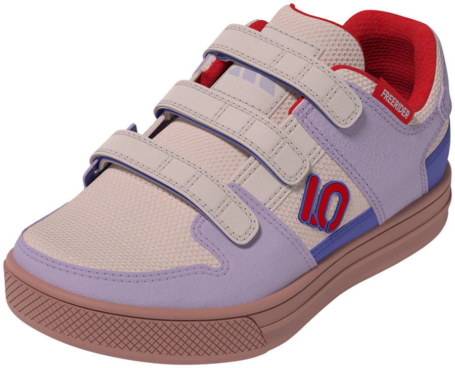 Five Ten Freerider Kid's VCS Flat Shoes - Putty Mauve/Pure Ruby/Semi Cobalt Blue, 12.5K