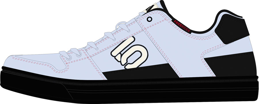 Five Ten Freerider Flat Shoes - Women's, Crystal Sky/Off White/Core Black, 10