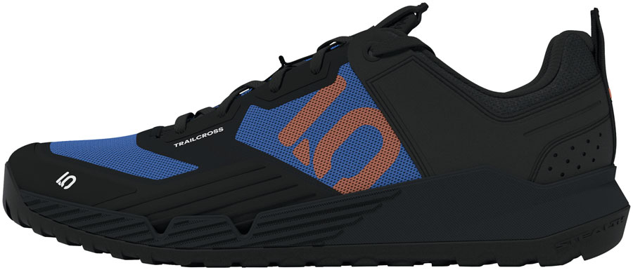 Five Ten Trailcross XT Flat Shoes - Men's, Core Black/Pure Orange/Ray Blue, 10