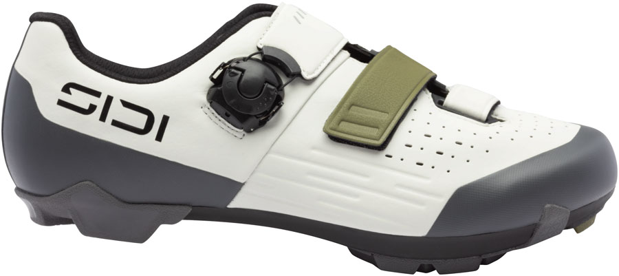 SIDI Silvis XC Clipless Shoes - Mens, Ice White/Olive Green, 41