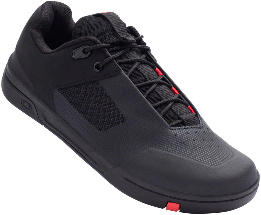 Crank Brothers Stamp Lace Men's Flat Shoe Black/Red/Black, Size 11.5