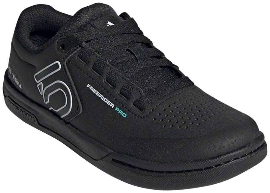 Five Ten Freerider Pro Flat Shoes - Women's, Core Black / Crystal White / Acid Mint, 10.5 