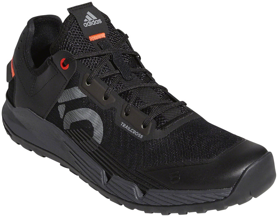 Five Ten Trailcross LT Flat Shoes - Men's, Core Black / Gray Two / Solar Red, 10.5 